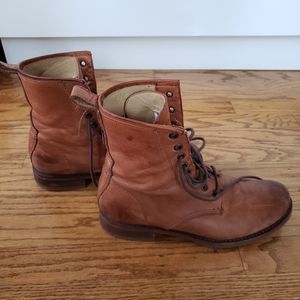 Frye Veronica Lace Up Combat Style Boots Size 8